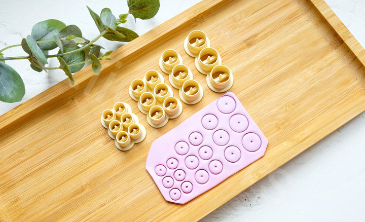 Round Polymer Clay Cutters: Bead & Circle Earring Making