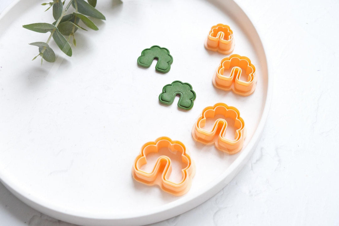 Scallop Arch Clay Cutter: Polymer Clay Earring Tool