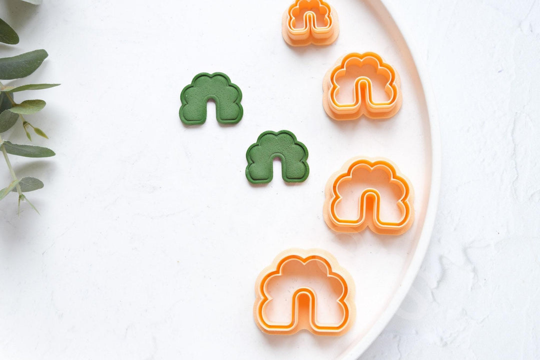 Scallop Arch Clay Cutter: Polymer Clay Earring Tool