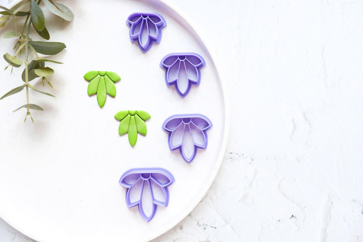Scalloped Flower Polymer Clay Cutter Set: Boho Earring Cutters