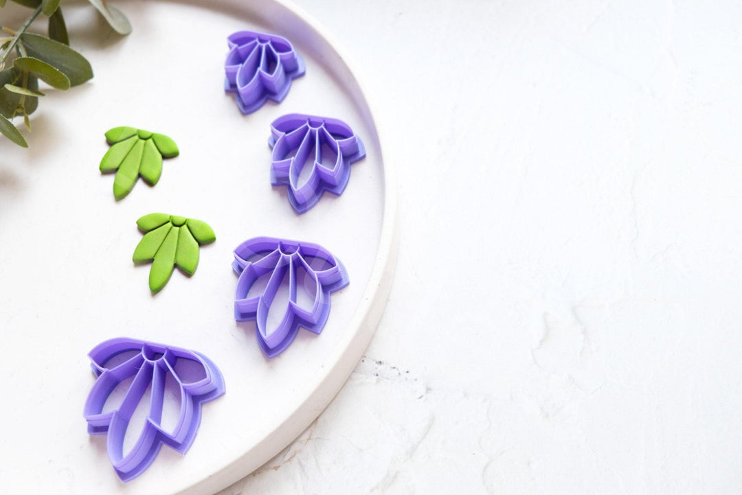Scalloped Flower Polymer Clay Cutter Set: Boho Earring Cutters