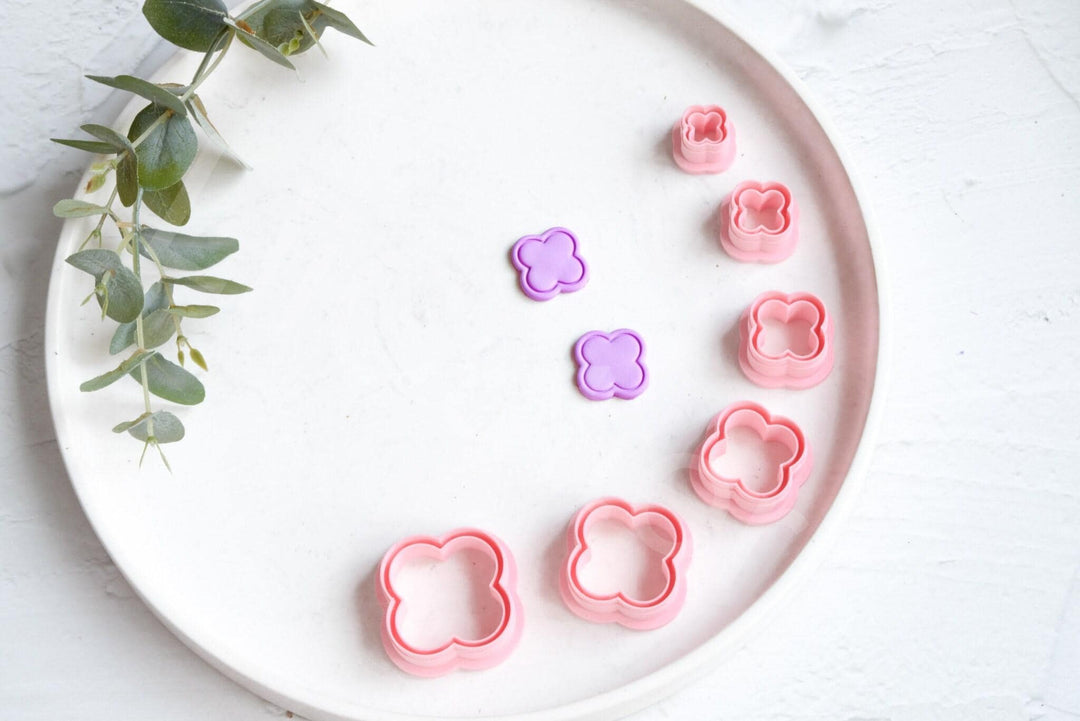Scalloped Flower Polymer Clay Cutter: Earring & Cookie Mold