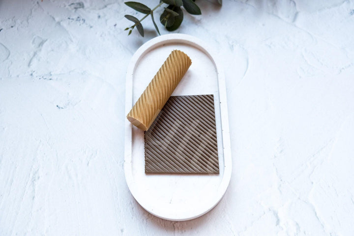 Stripes Clay Texture Roller: Polymer Clay Tool