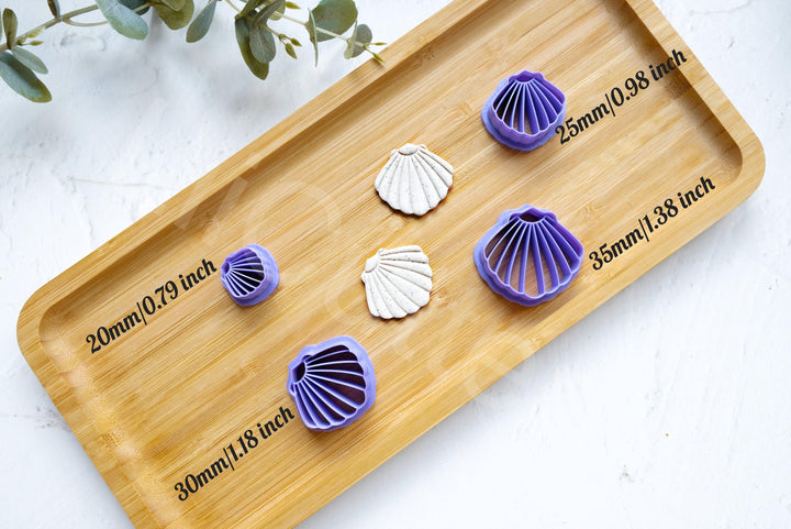 Shell Polymer Clay Cutter: Sea Earring Tool (20-35mm)