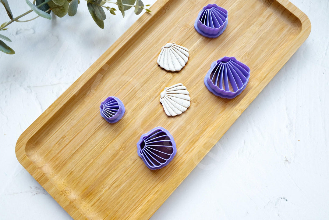 Shell Polymer Clay Cutter: Sea Earring Tool (20-35mm)