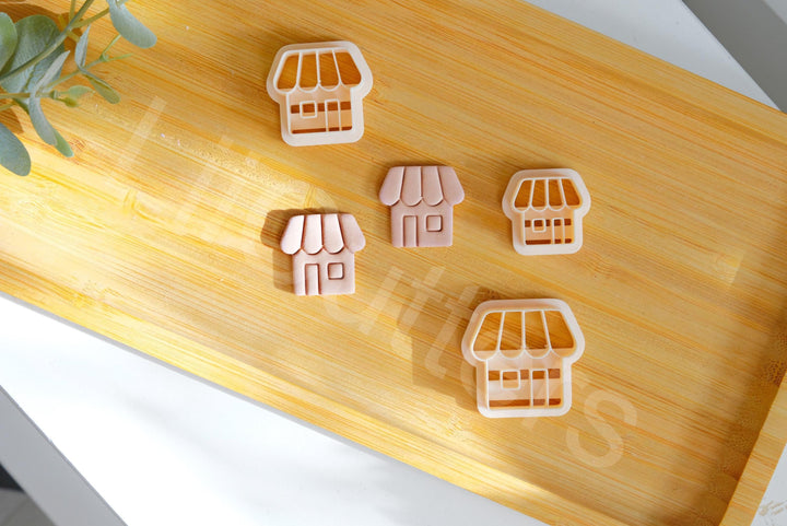 Christmas Polymer Clay Cutter: Holiday Storefront Design, Festive Craft Tool