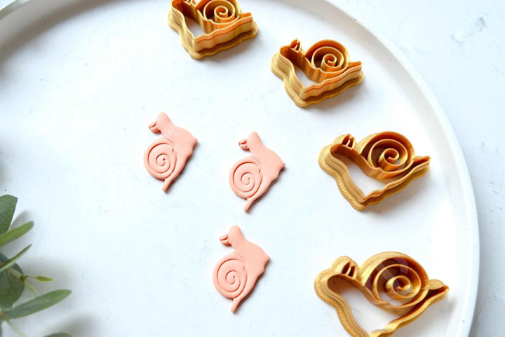 Snail Clay Cutter Set: Boho Earring, Animal & Bug Design