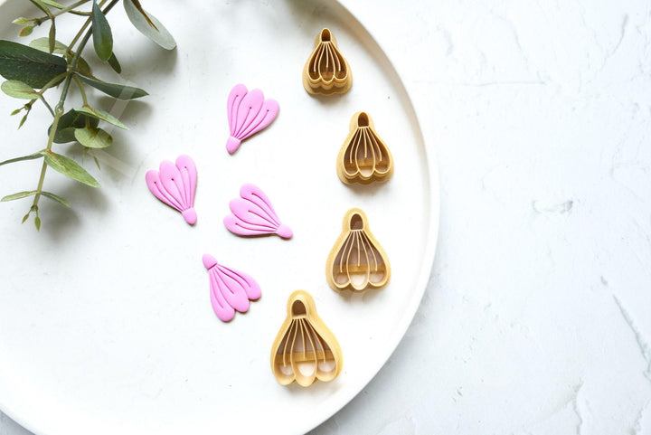 Snowdrop Flower Clay Cutter Set: Polymer Earring Cutters
