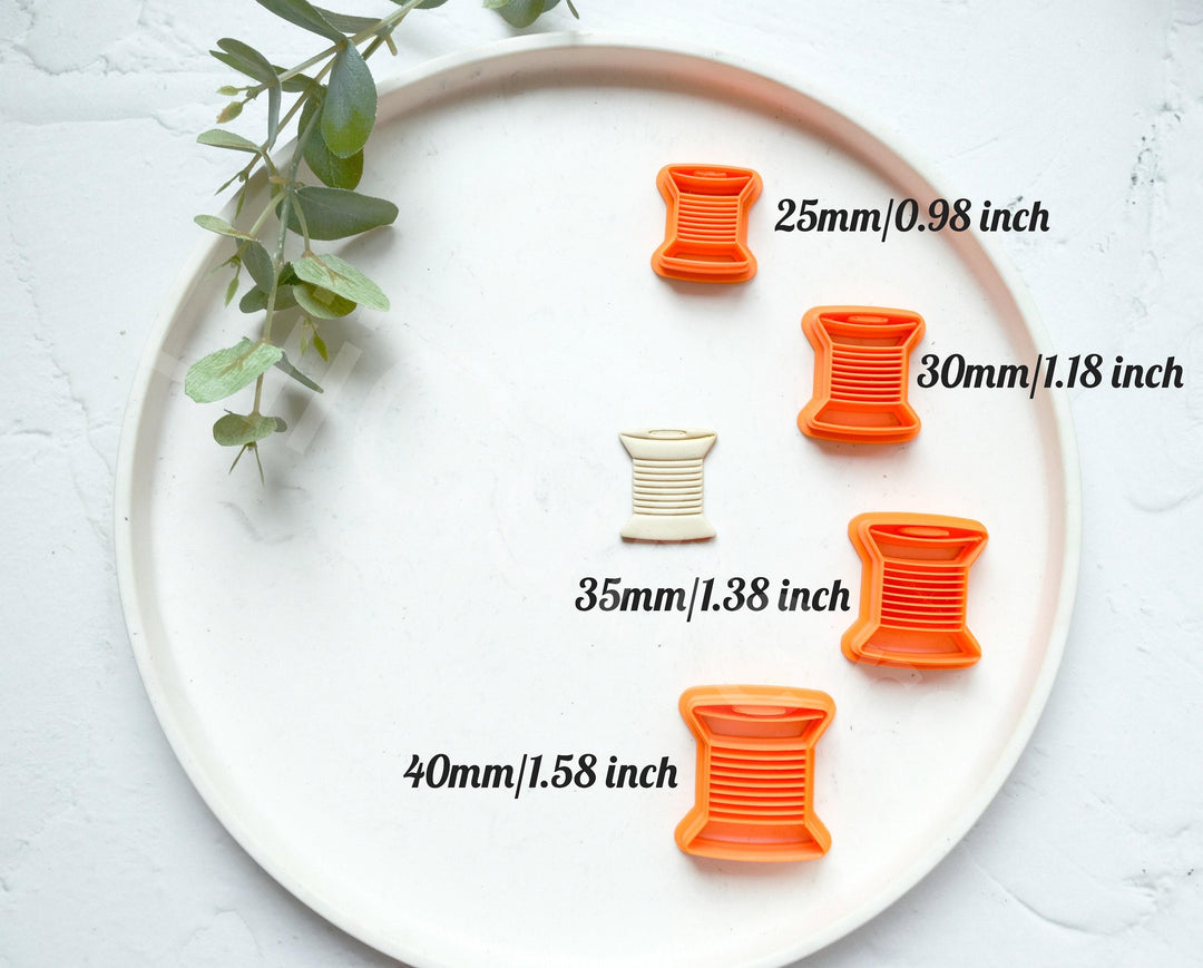 Spool Polymer Clay Cutter: Sewing, Tailor, Scallop Earring Cutters
