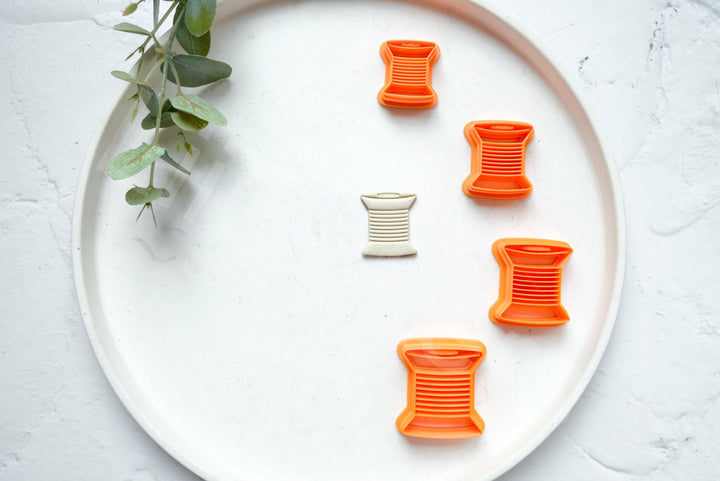 Spool Polymer Clay Cutter: Sewing, Tailor, Scallop Earring Cutters