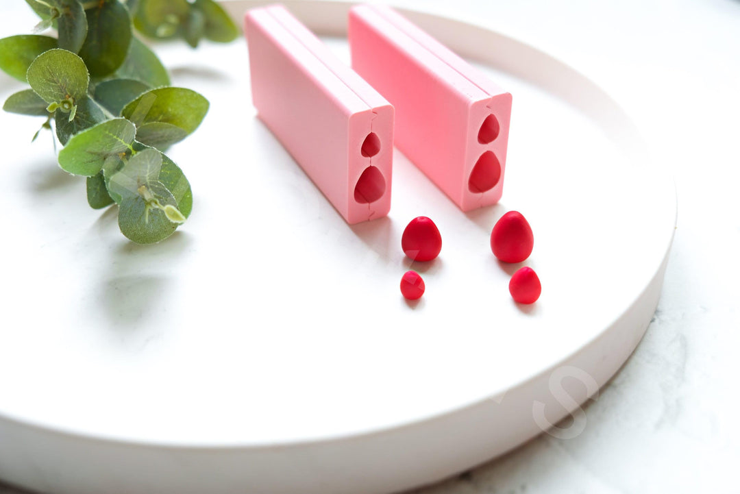 Strawberry Bead Roller for Polymer Clay – Fruit Bead Maker Tool, Clay Earring Bead Roller Mold