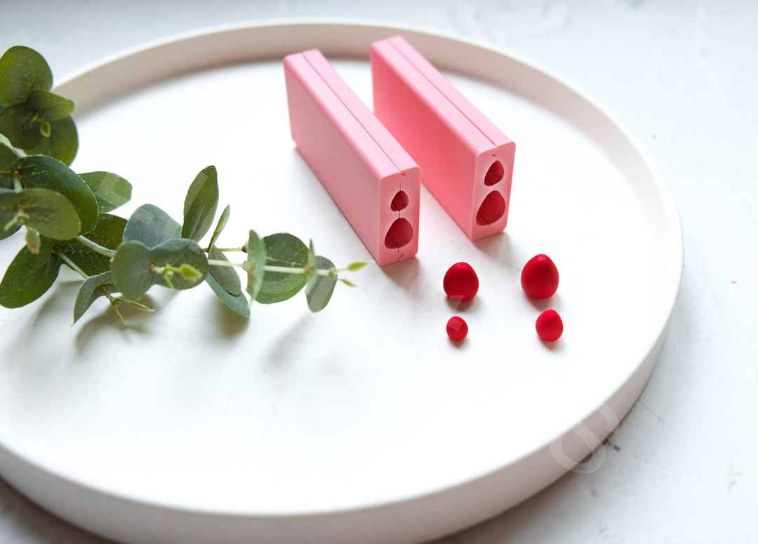 Strawberry Bead Roller for Polymer Clay – Fruit Bead Maker Tool, Clay Earring Bead Roller Mold