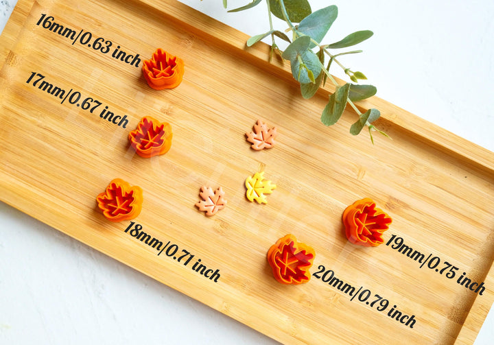 Maple Leaf Polymer Clay Cutter: Autumn Earring Tool (16-20mm)