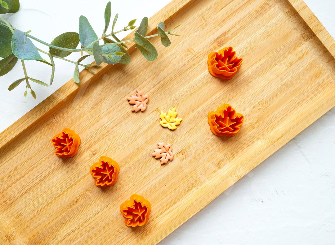 Maple Leaf Polymer Clay Cutter: Autumn Earring Tool (16-20mm)