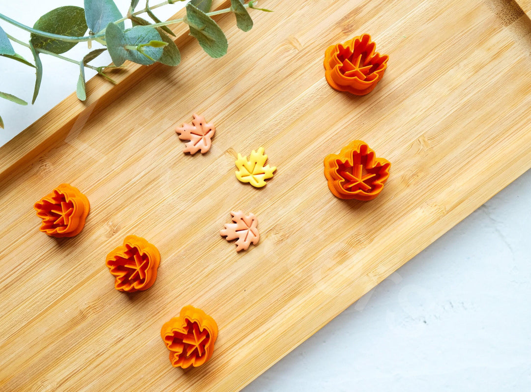 Maple Leaf Polymer Clay Cutter: Autumn Earring Tool (16-20mm)