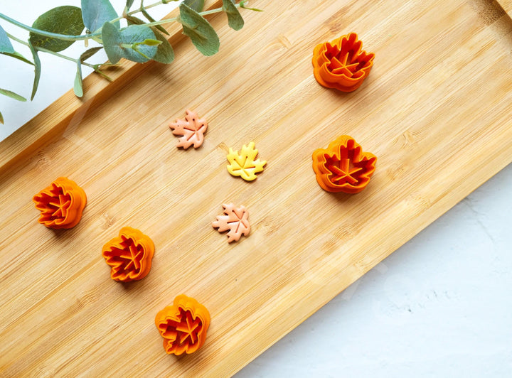 Maple Leaf Polymer Clay Cutter: Autumn Earring Tool (16-20mm)
