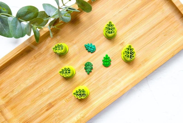 Oak Leaf Polymer Clay Cutter: Earring Making Tool, Mini leaf clay cutter, autumn earrings, Fall clay cutter