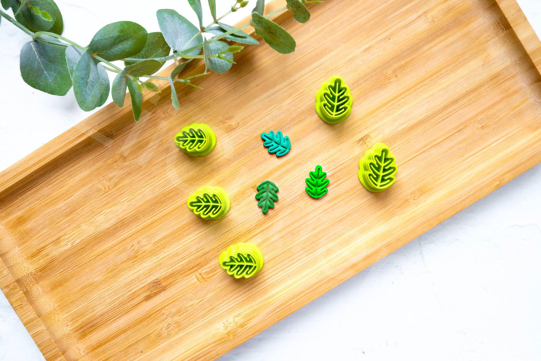 Oak Leaf Polymer Clay Cutter: Earring Making Tool, Mini leaf clay cutter, autumn earrings, Fall clay cutter