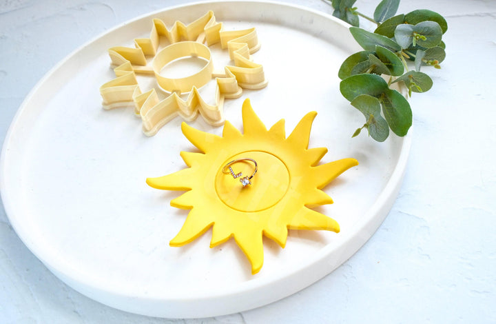 Sun Trinket Dish Polymer Clay Cutter: Summer Theme