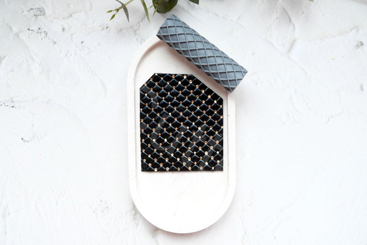 Waffle Texture Clay Roller: Polymer Clay Tool
