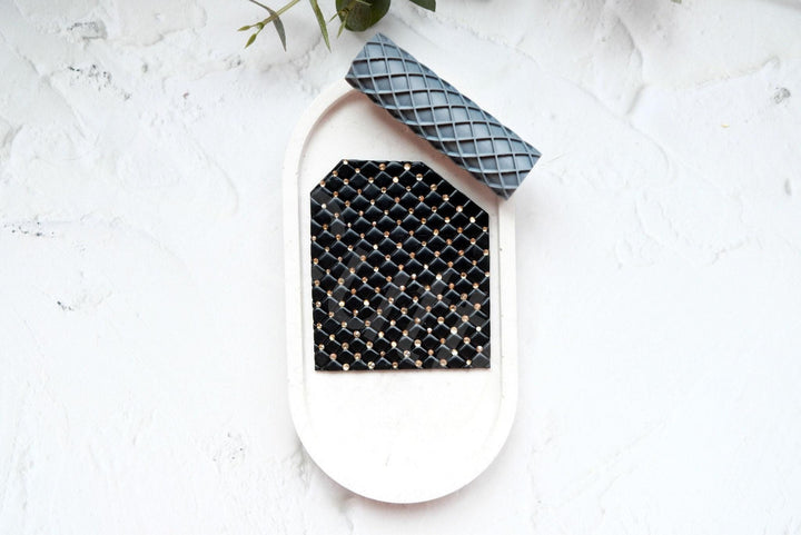 Waffle Texture Clay Roller: Polymer Clay Tool