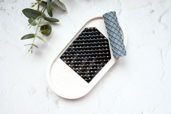 Waffle Texture Clay Roller: Polymer Clay Tool