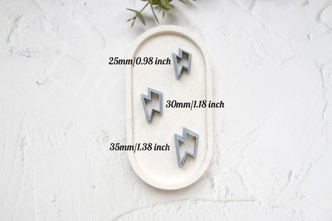 Lightning Bolt Clay Cutter: Summer Earring Making Tool