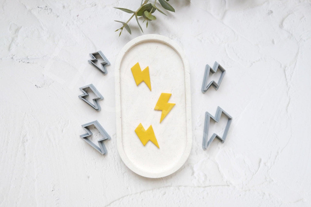 Lightning Bolt Clay Cutter: Summer Earring Making Tool