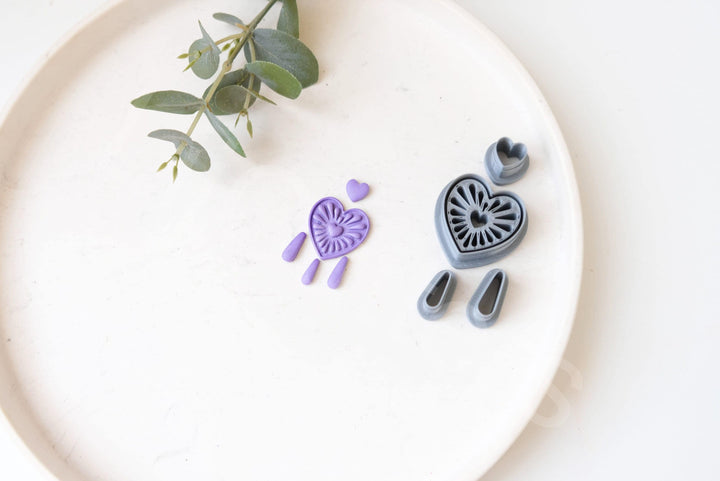 Valentine Heart Dream Catcher Polymer Clay Cutter Set