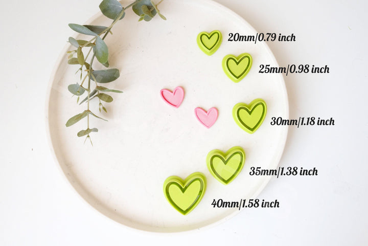 Heart Clay Cutter Set: Valentine, Flower, Boho Earring Cutters