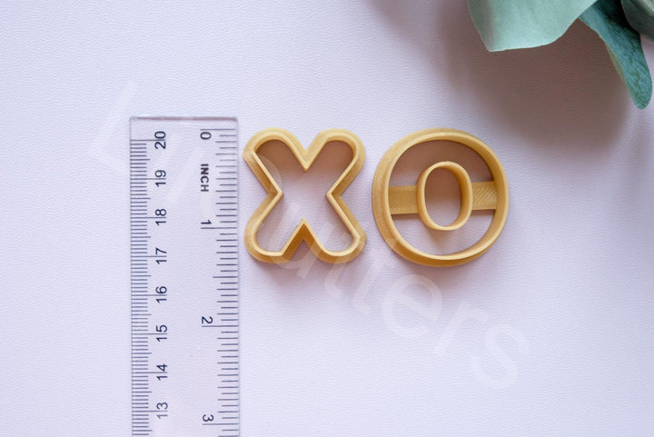 Valentine XO Polymer Clay Cutter Set: Earring & Cookie DIY