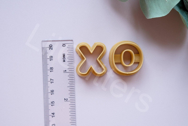 Valentine XO Polymer Clay Cutter Set: Earring & Cookie DIY