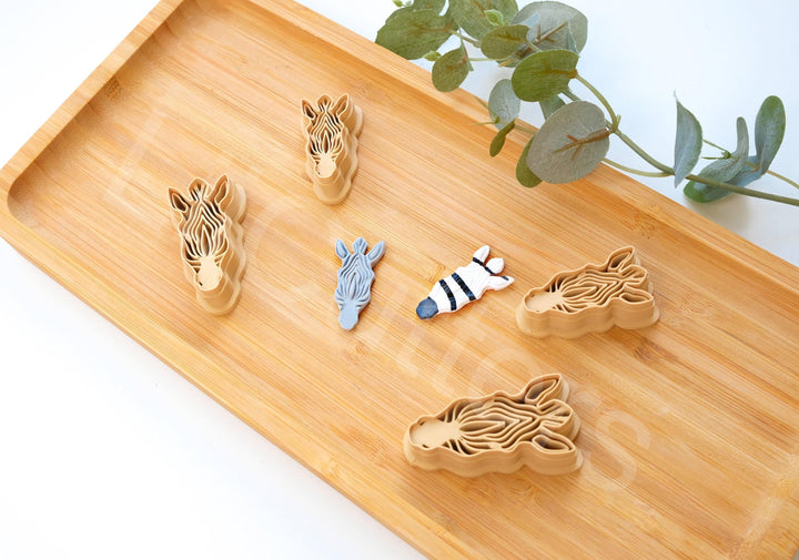 Zebra Polymer Clay Cutter: Safari Animal Stamp, Cookie Cutter