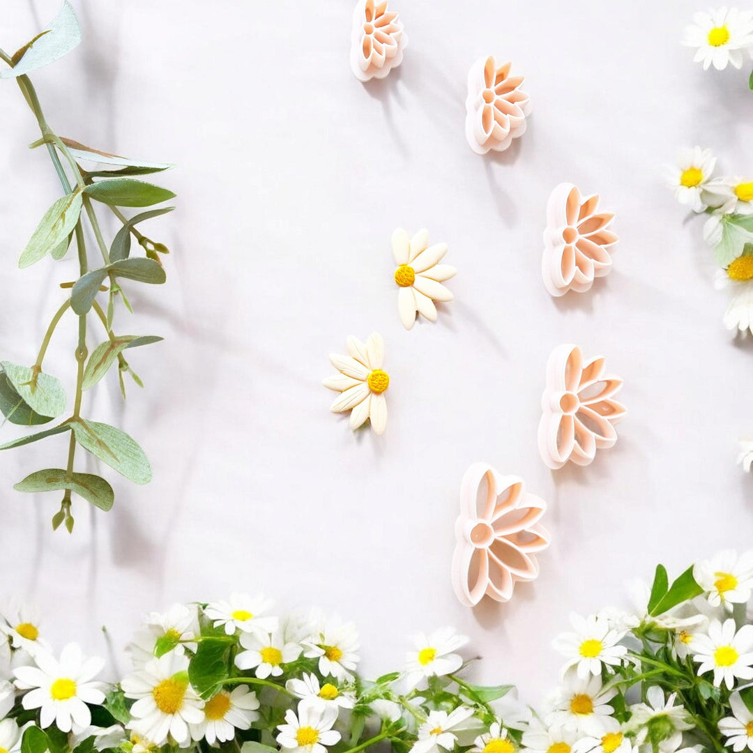 Daisy Flower Clay Cutter: 3D Printed Polymer Clay Tool