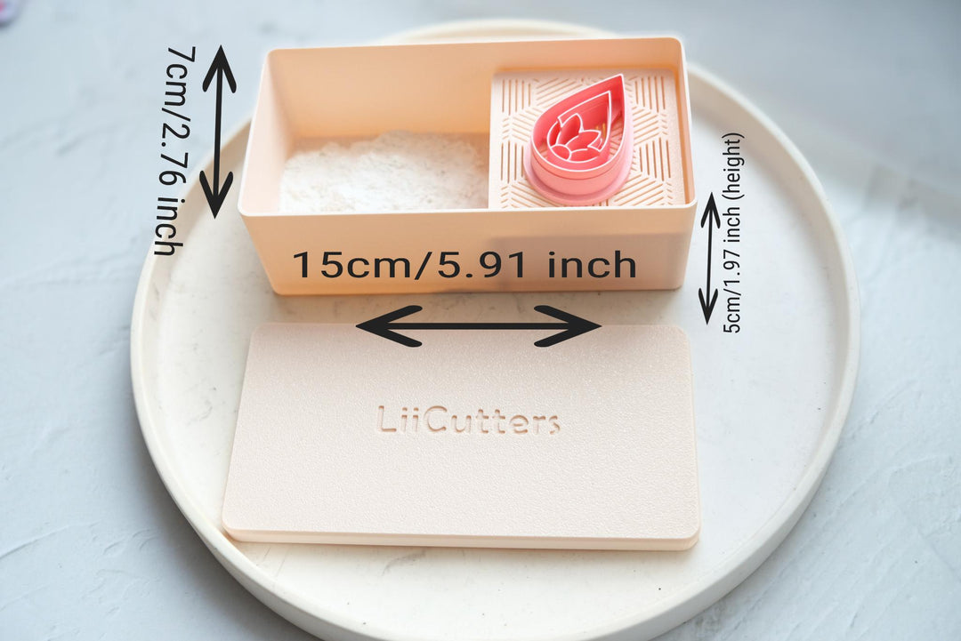 Cornstarch Tapper Box – Polymer Clay Tool for DIY Jewelry Making, Clay Dust Shaker, Mini Clay Craft Tool