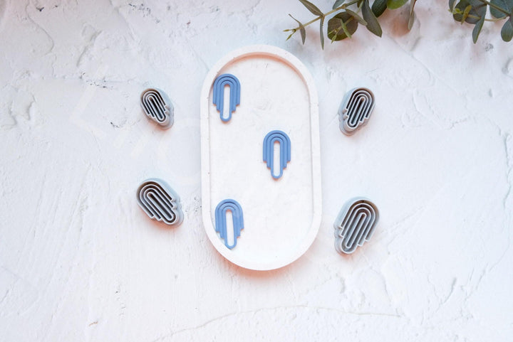 Arch Hoop Polymer Clay Cutter – Embossed Earring Mold for Handmade Jewelry & DIY Crafts