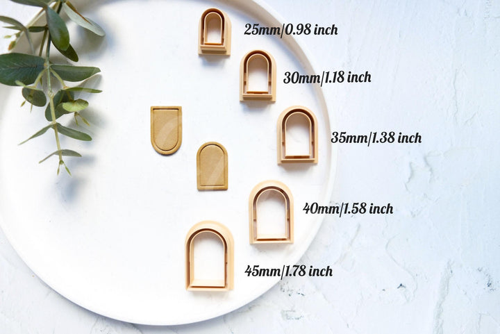 Arch Polymer Clay Cutter Set: Embossed Clay Earring Cutters