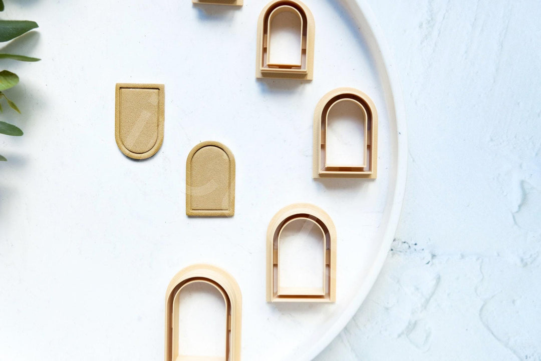 Arch Polymer Clay Cutter Set: Embossed Clay Earring Cutters