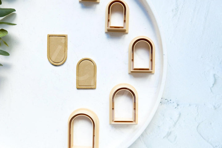 Arch Polymer Clay Cutter Set: Embossed Clay Earring Cutters