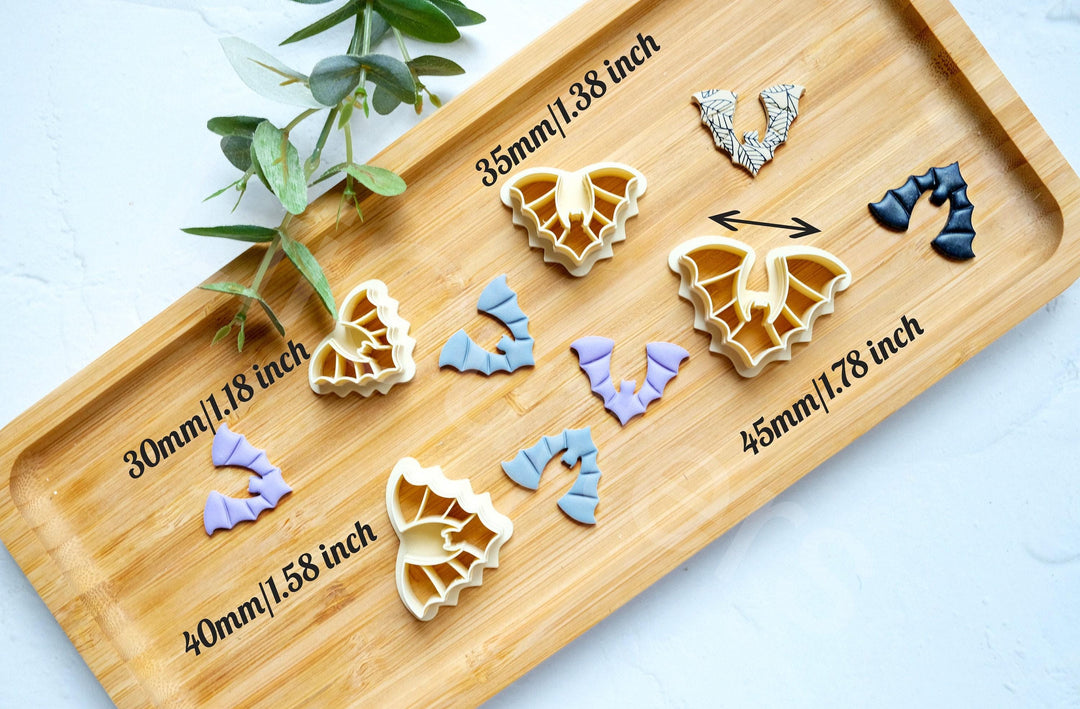 Bat Polymer Clay Cutter | Halloween Earring Shapes for Jewelry Making, Halloween Earrings