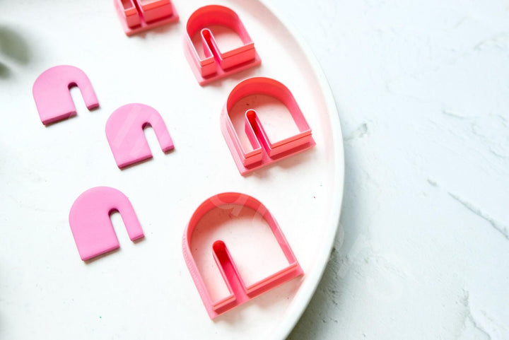 Boho Arch Polymer Clay Cutters: Earring & Hair Clip Molds