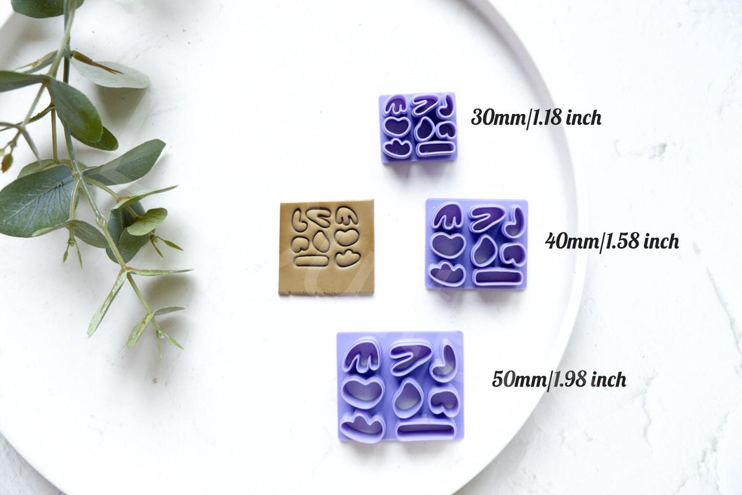 Boho Slab Pattern Polymer Clay Cutter: Earring Making Tools