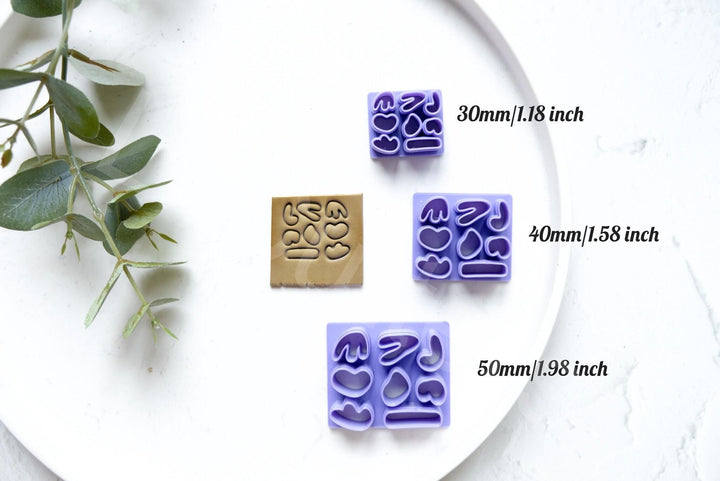 Boho Slab Pattern Polymer Clay Cutter: Earring Making Tools