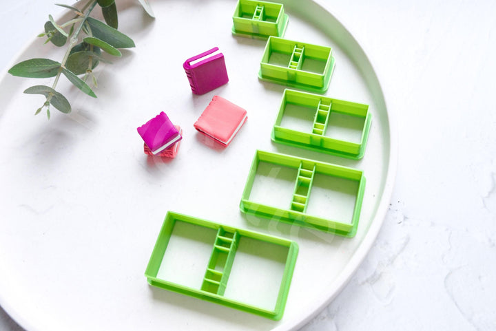 Book Polymer Clay Cutter Set: Back to School Tool, 5 Sizes