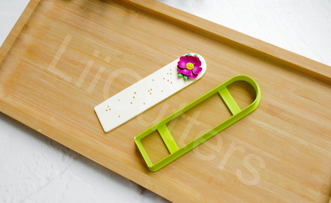 Polymer Clay Bookmark Cutter: Bangle & Plant Stick Shapes