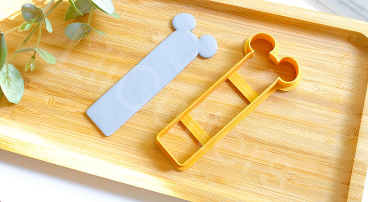 Mouse Bookmark Polymer Clay Cutter: 3D Printed PLA, 100-140mm