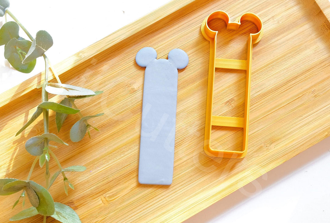 Mouse Bookmark Polymer Clay Cutter: 3D Printed PLA, 100-140mm