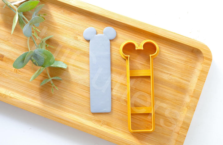 Mouse Bookmark Polymer Clay Cutter: 3D Printed PLA, 100-140mm