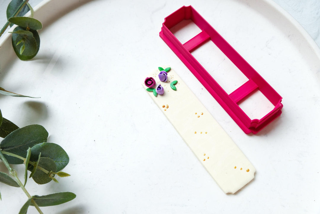 Bookmark Polymer Clay Cutter: 3D Printed PLA, Bangle Shape