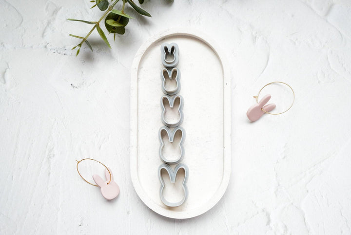 Bunny Polymer Clay Cutter: Earring & Cookie DIY - 3D Printed